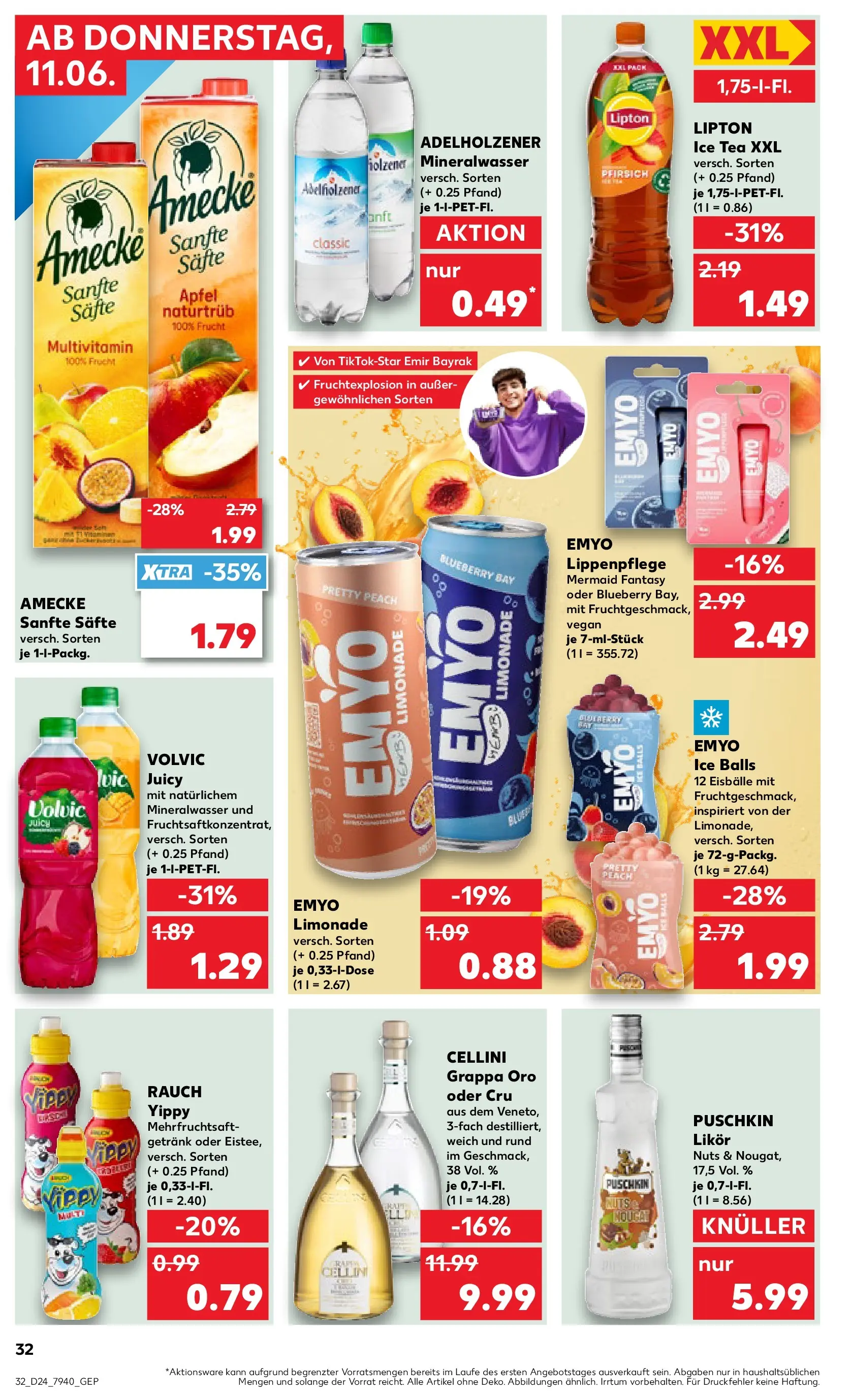 Prospekt Kaufland ab 08.06.2026 » Angebote Online zum Blättern | Seite: 41 | Produkte: Likör, Adelholzener, Mineralwasser, Lip Balm