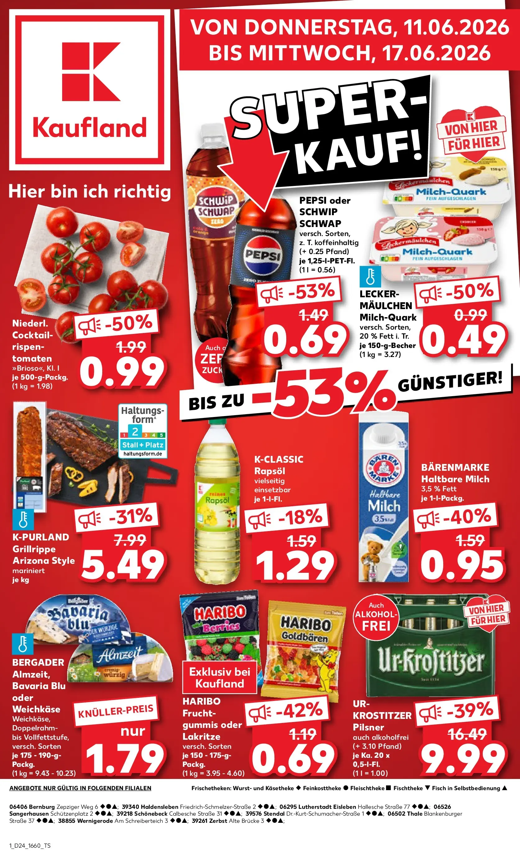 Prospekt Kaufland ab 08.06.2026 » Angebote Online zum Blättern | Seite: 10 | Produkte: Milch, Rapsöl, Haltbare milch, Wurst