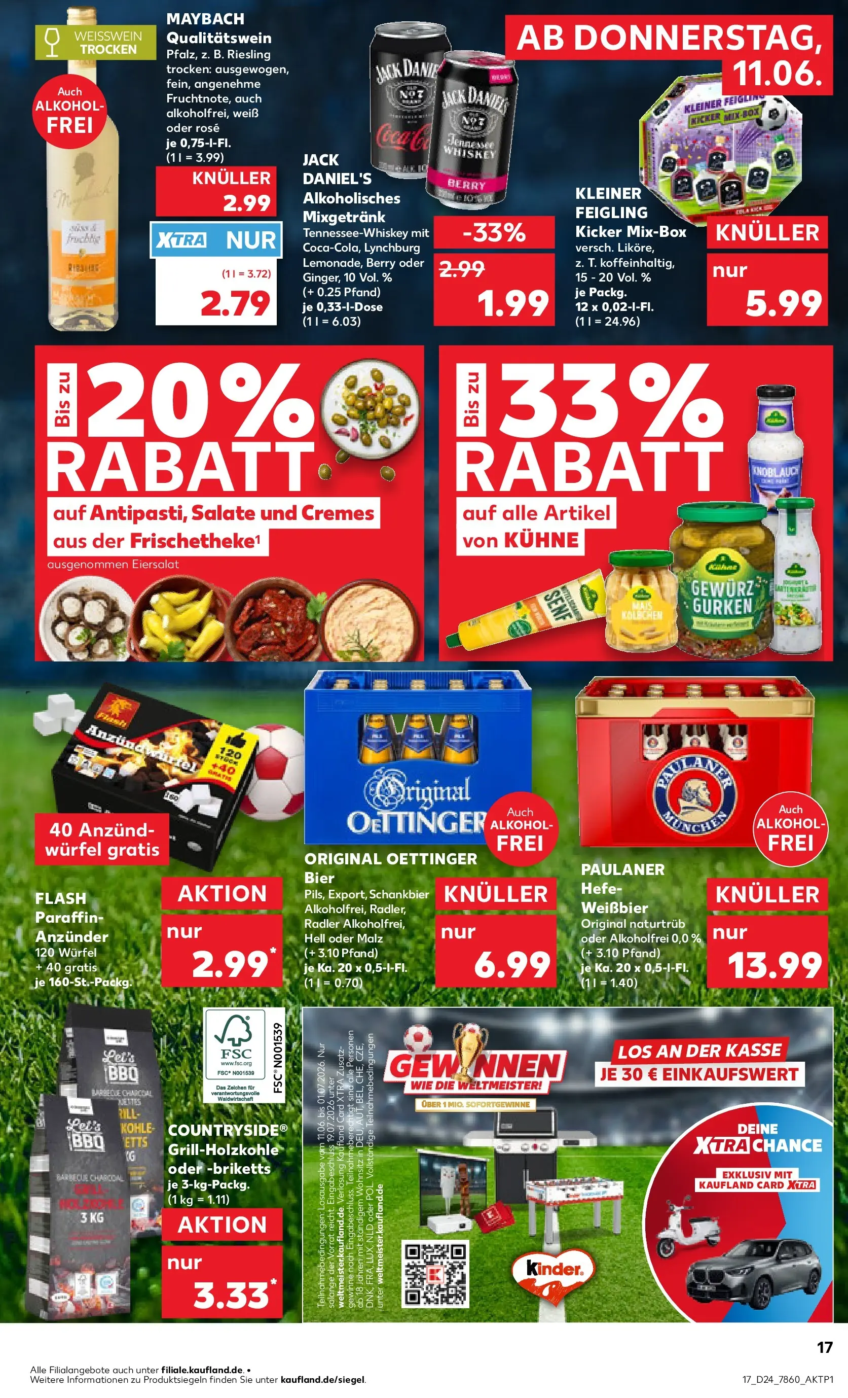 Prospekt Kaufland ab 08.06.2026 » Angebote Online zum Blättern | Seite: 26 | Produkte: Knoblauch, Gurken, Whiskey, Paulaner
