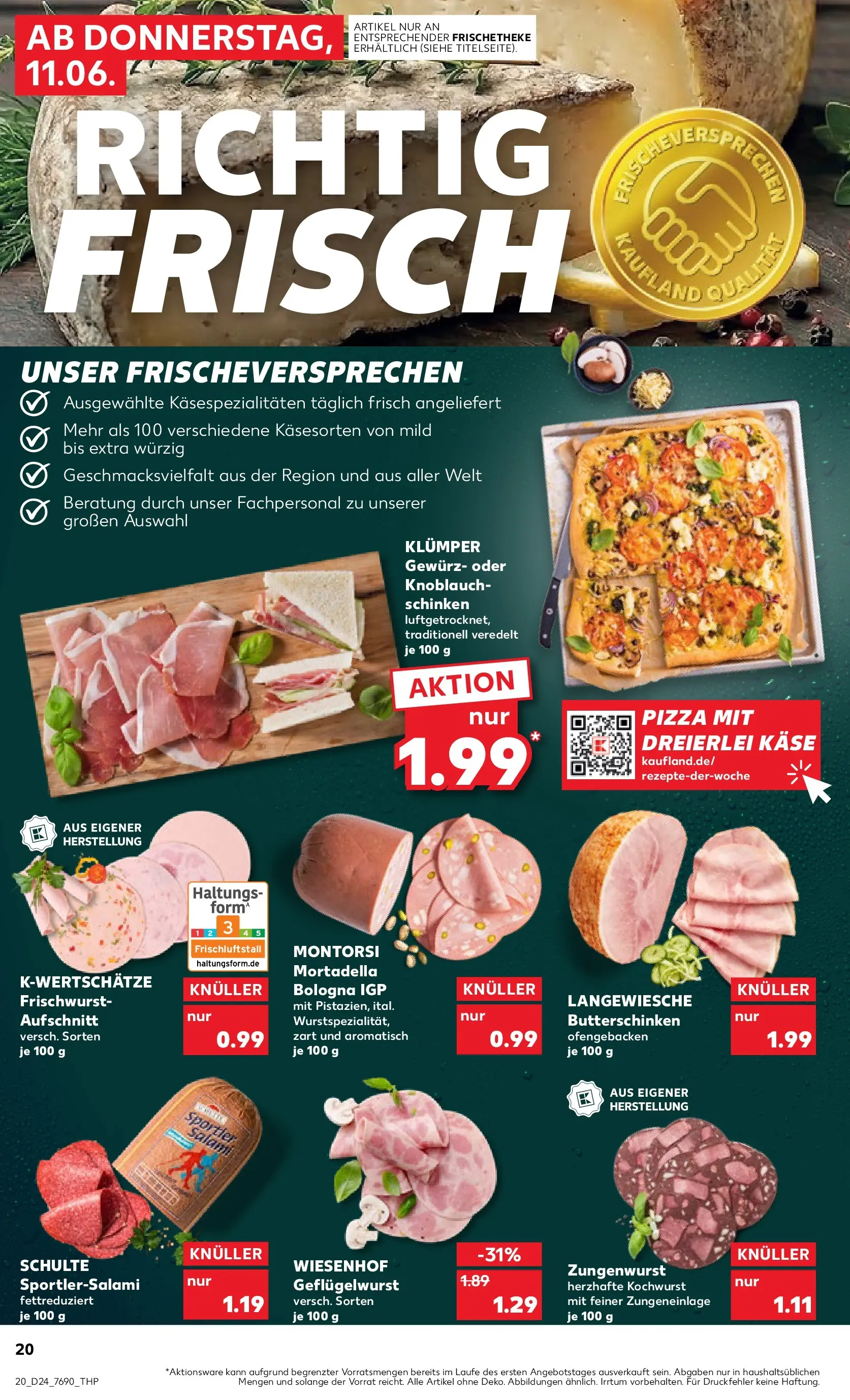 Prospekt Kaufland ab 08.06.2026 » Angebote Online zum Blättern | Seite: 29 | Produkte: Käse, Knoblauch, Salami, Schinken