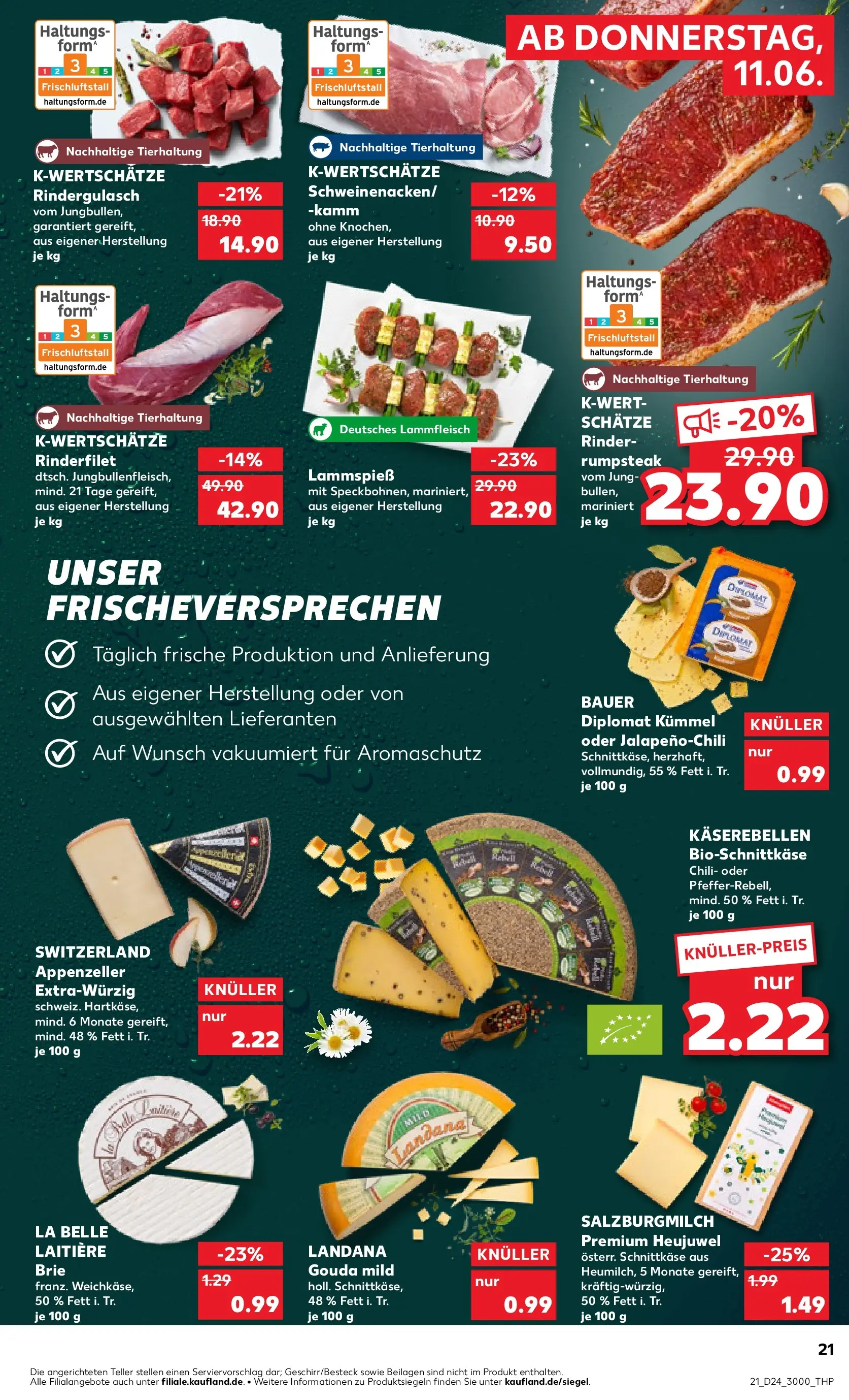 Prospekt Kaufland ab 08.06.2026 » Angebote Online zum Blättern | Seite: 30 | Produkte: Rumpsteak, Rindergulasch, Rinderfilet, Steak