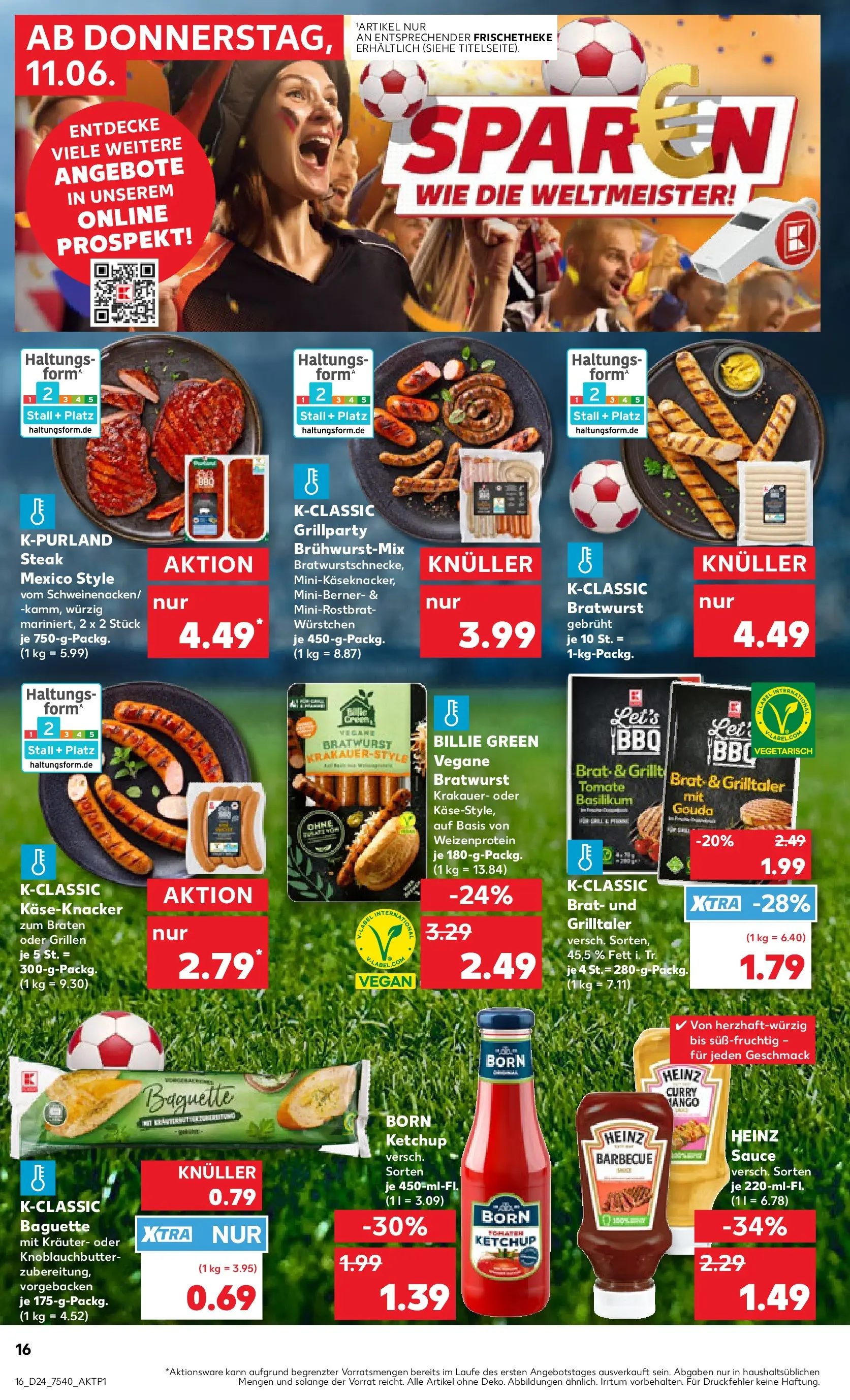 Prospekt Kaufland ab 08.06.2026 » Angebote Online zum Blättern | Seite: 25 | Produkte: Gouda, Bratwurst, Burger, Baguette