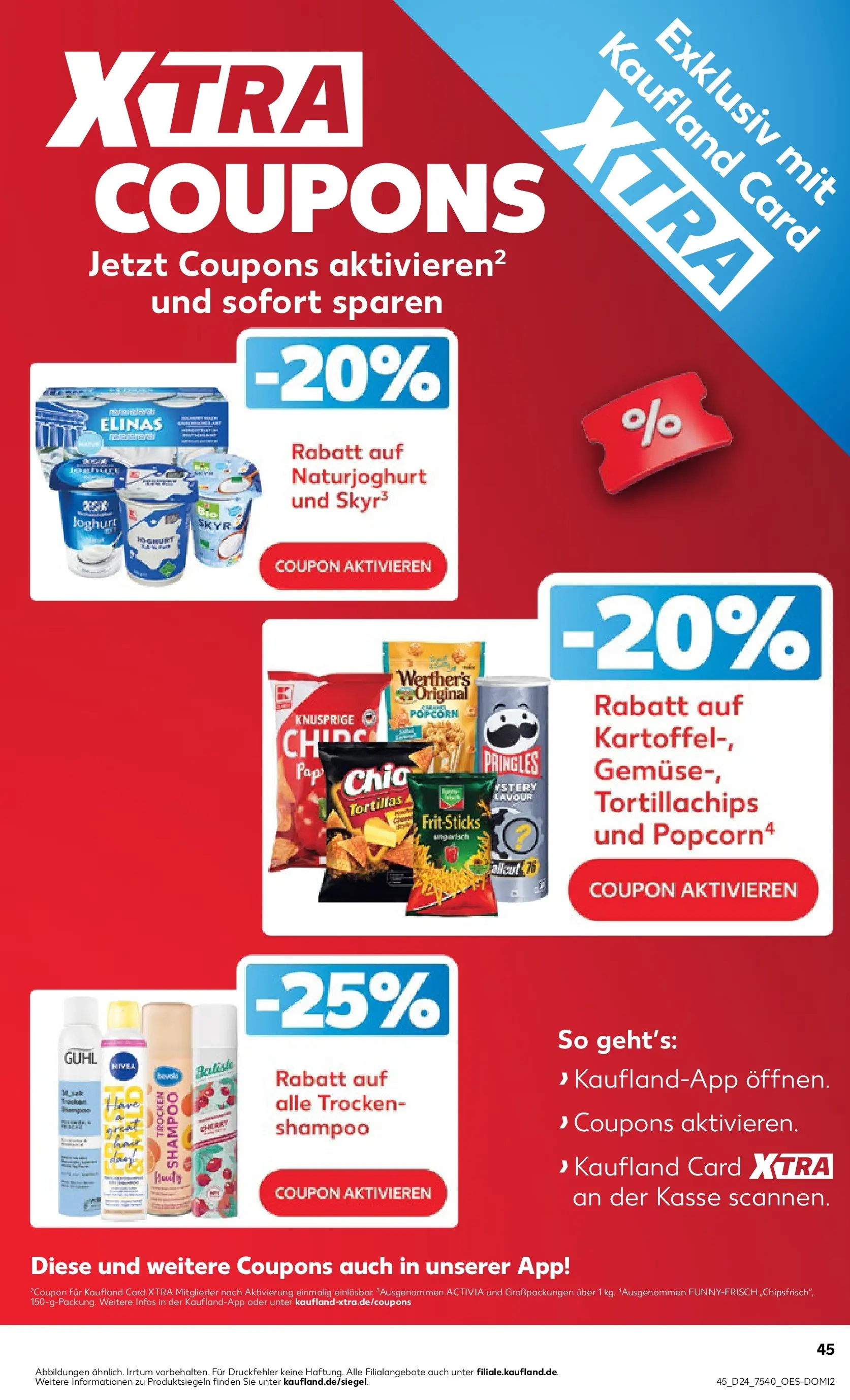 Prospekt Kaufland ab 08.06.2026 » Angebote Online zum Blättern | Seite: 54 | Produkte: Activia, Shampoo, Pringles, Chips