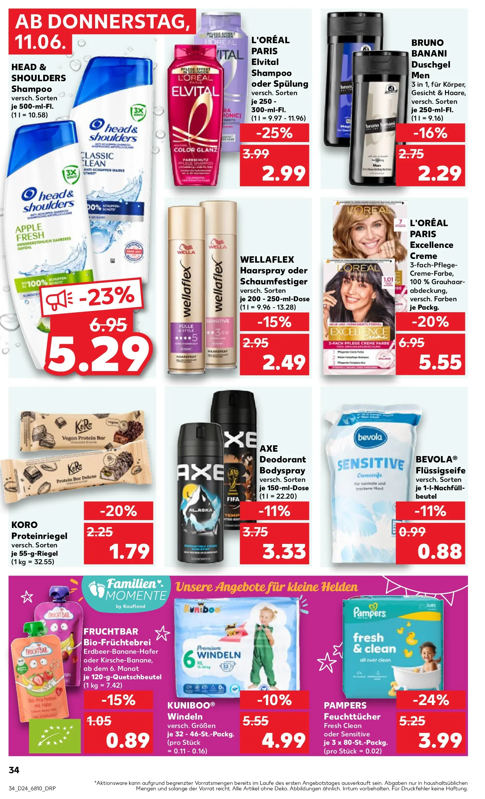Prospekt Kaufland ab 08.06.2026 » Angebote Online zum Blättern | Seite: 39 | Produkte: Head & shoulders, Spülung, Haarspray, Deodorant