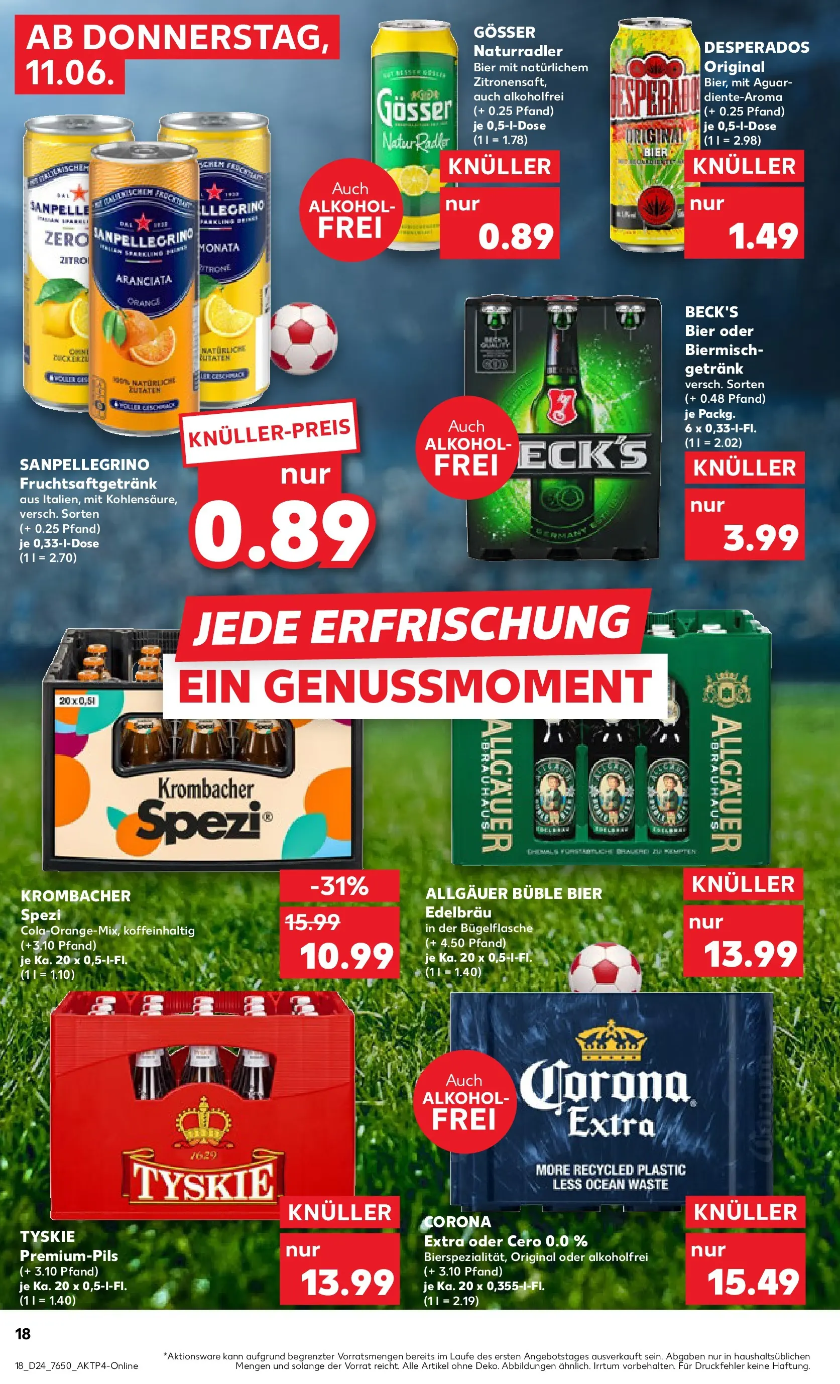 Prospekt Kaufland ab 08.06.2026 » Angebote Online zum Blättern | Seite: 27 | Produkte: Tyskie, Bier, Radler, Krombacher