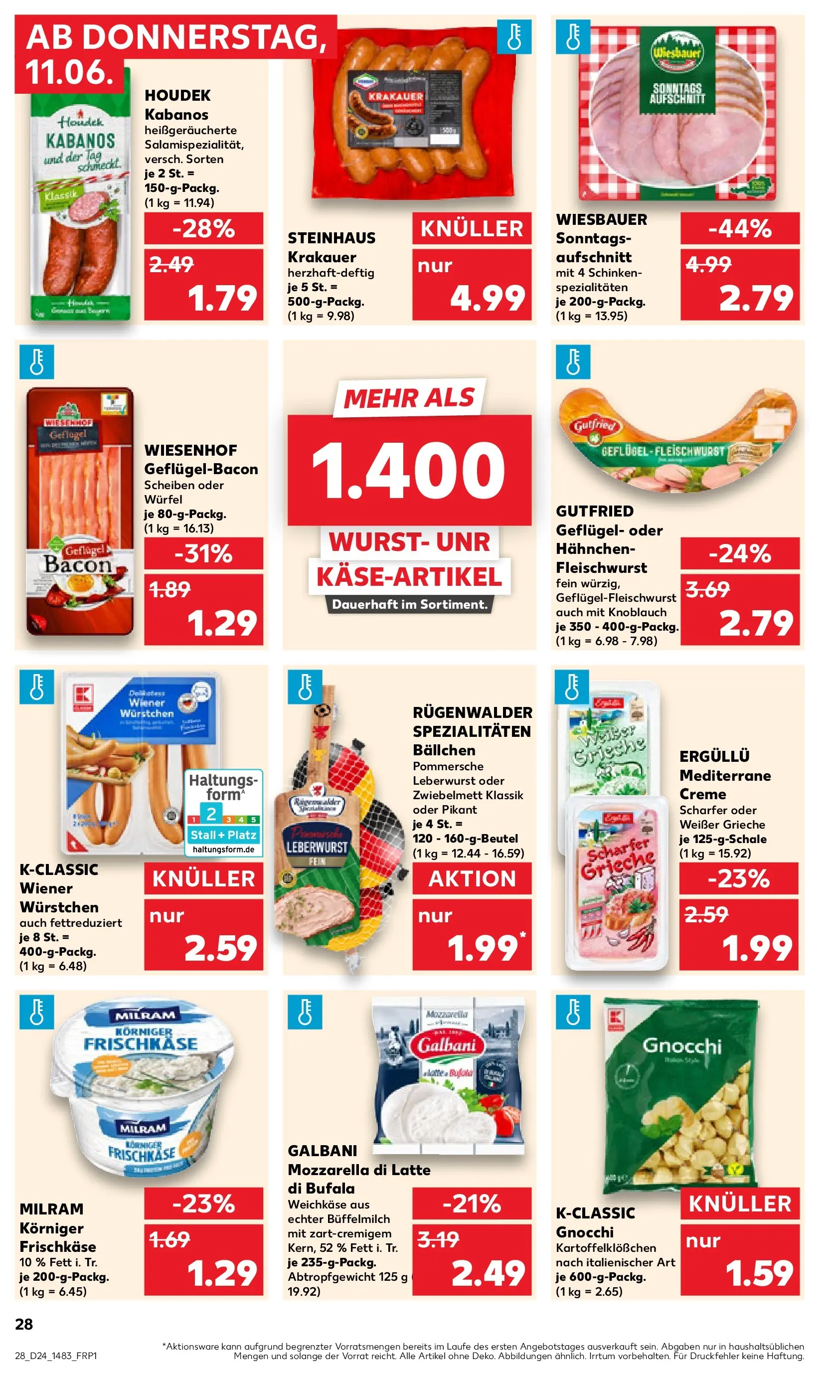 Prospekt Kaufland ab 08.06.2026 » Angebote Online zum Blättern | Seite: 37 | Produkte: Wiener wurstchen, Creme, Knoblauch, Schinken
