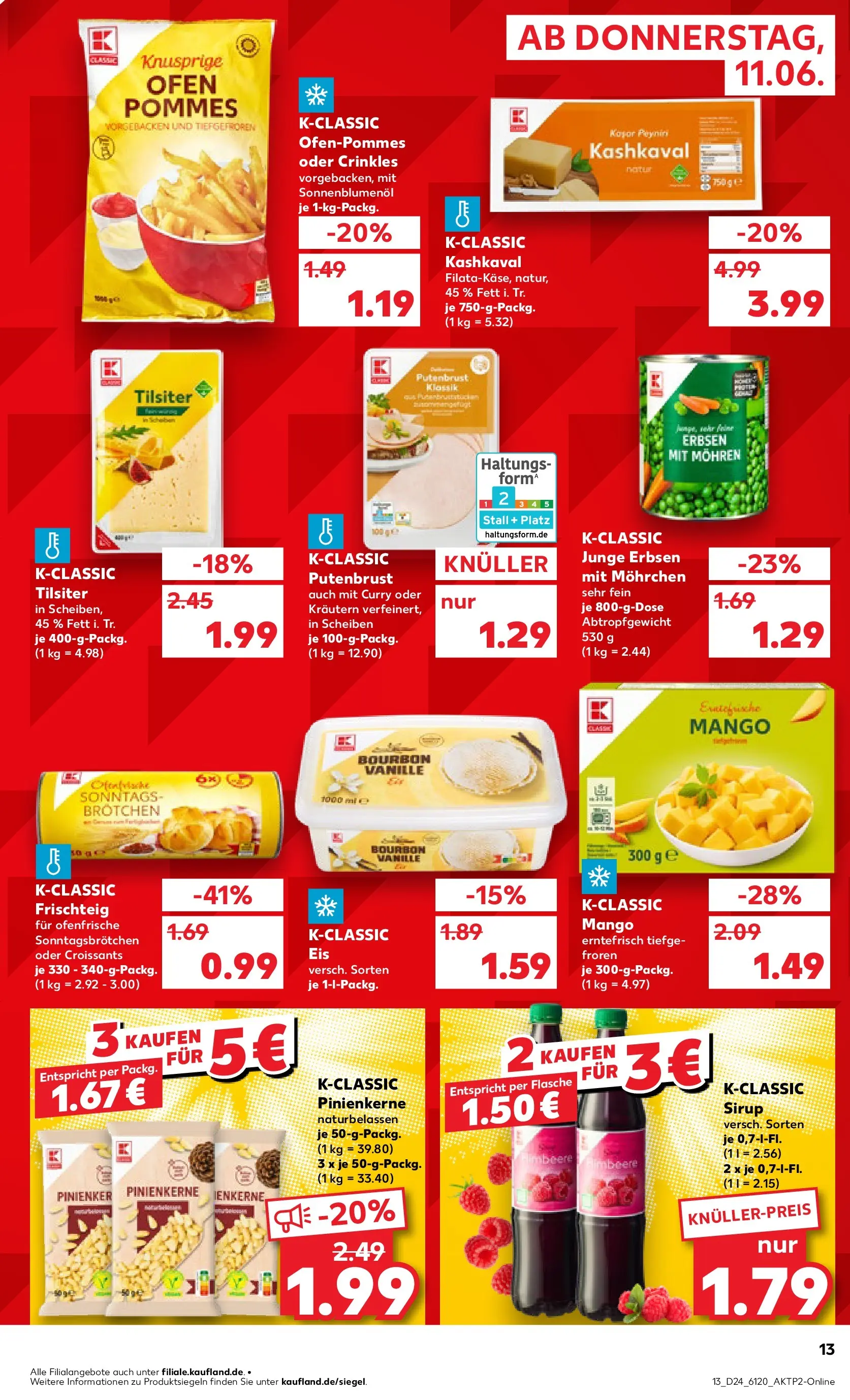 Prospekt Kaufland ab 08.06.2026 » Angebote Online zum Blättern | Seite: 22 | Produkte: Ofen, Sonnenblumenol, Sirup, Erbsen
