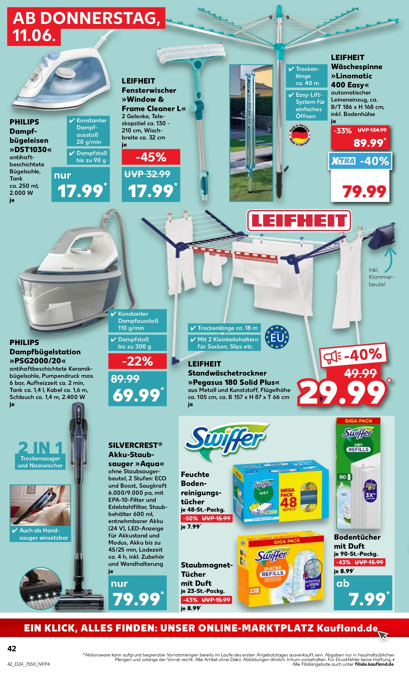 Prospekt Kaufland ab 08.06.2026 » Angebote Online zum Blättern | Seite: 51 | Produkte: Kabel, Philips, Bügeleisen, Duft