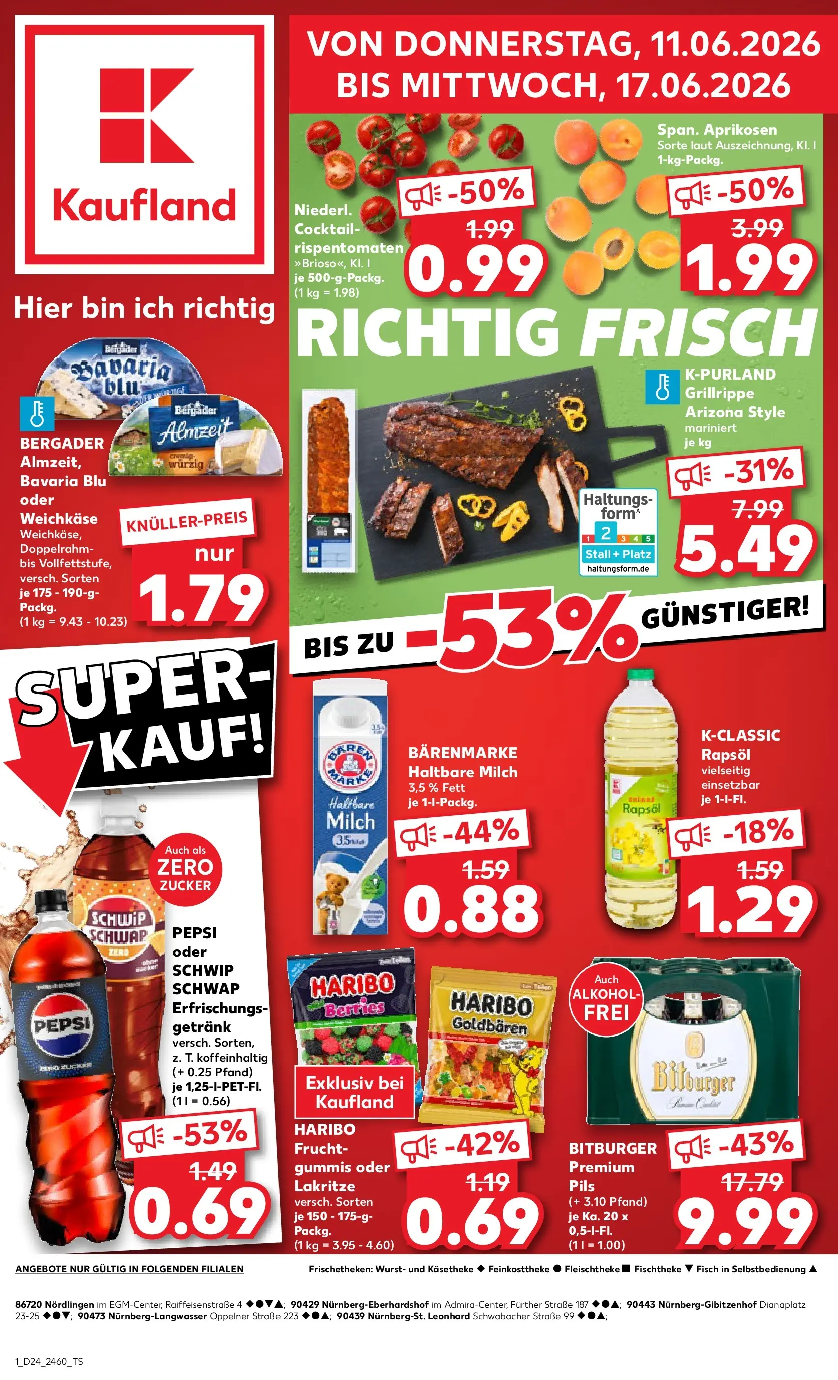 Prospekt Kaufland ab 08.06.2026 » Angebote Online zum Blättern | Seite: 10 | Produkte: Schwip schwap, Fisch, Zucker, Wurst