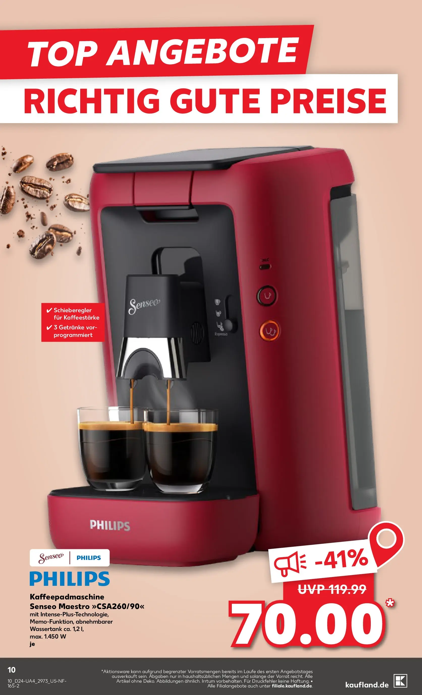 Prospekt Kaufland ab 08.06.2026 ยป Angebote und Werbung Online | Seite: 19 | Produkte: Top, Philips, Senseo Prospekt Kaufland ab 08.06.2026 ยป Angebote Online zum Blรคttern | Seite: 19 | Produkte: Top, Philips, Senseo