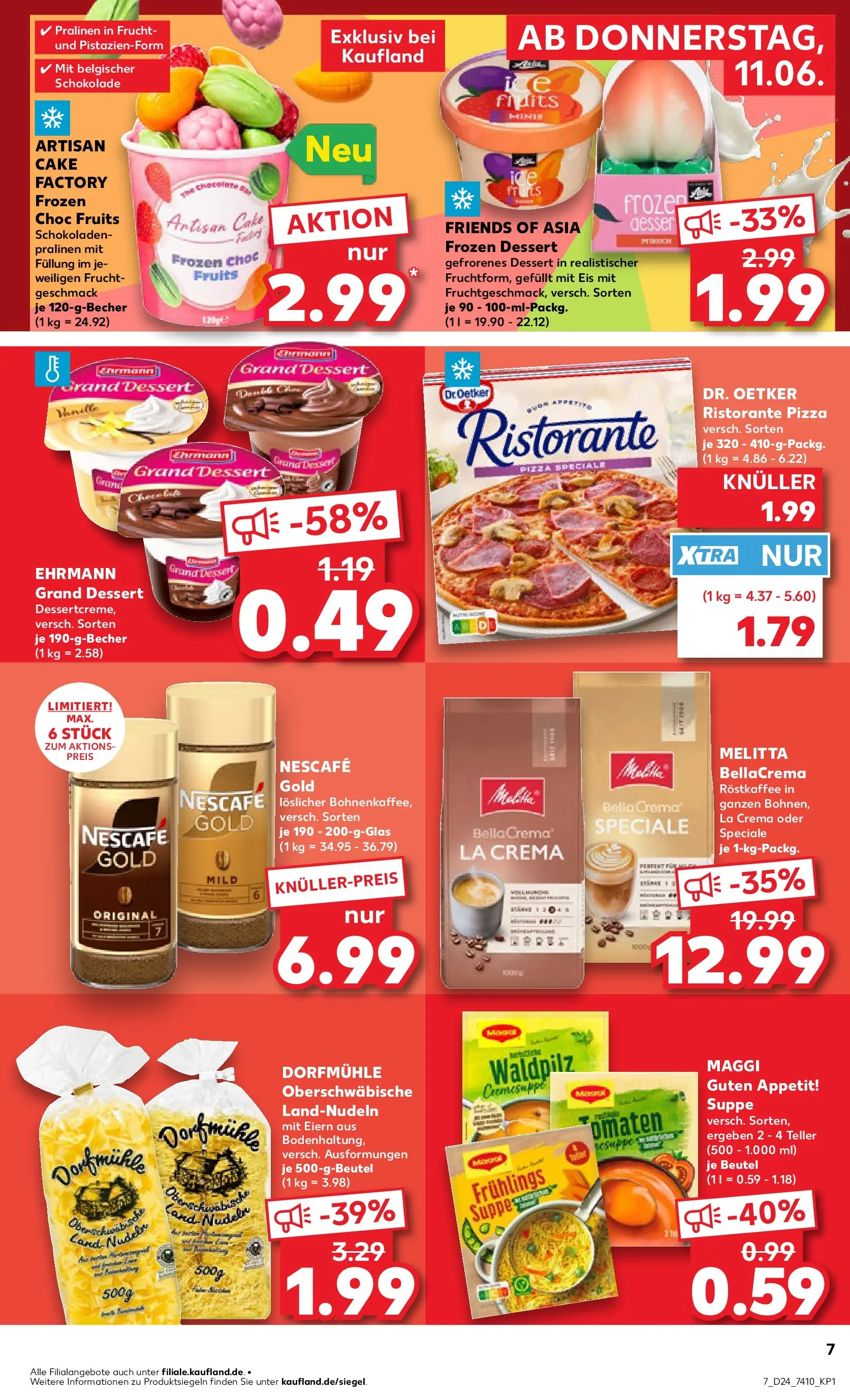 Prospekt Kaufland ab 08.06.2026 » Angebote Online zum Blättern | Seite: 16 | Produkte: Ristorante, Nescafe, Maggi, Pizza