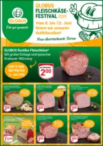 GLOBUS Markthalle Globus: Fleischk&auml;se-Festival 2026 - bis 12.06.2026