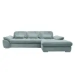 M&ouml;belix Ecksofa mit Bettkasten Rigatti Blau S: 314x184 cm