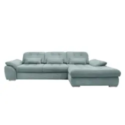 Ecksofa mit Bettkasten Rigatti Blau S: 314x184 cm