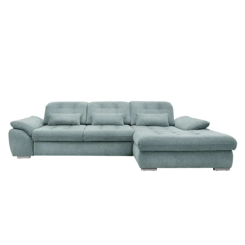Ecksofa mit Bettkasten Rigatti Blau S: 314x184 cm