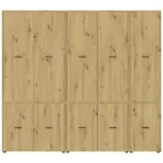 M&ouml;belix Kleiderschrank KIVO Eiche Artisan Dekor, B: 225 cm