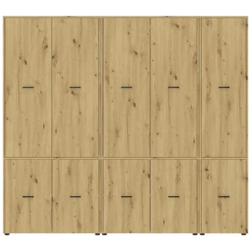 Kleiderschrank KIVO Eiche Artisan Dekor, B: 225 cm