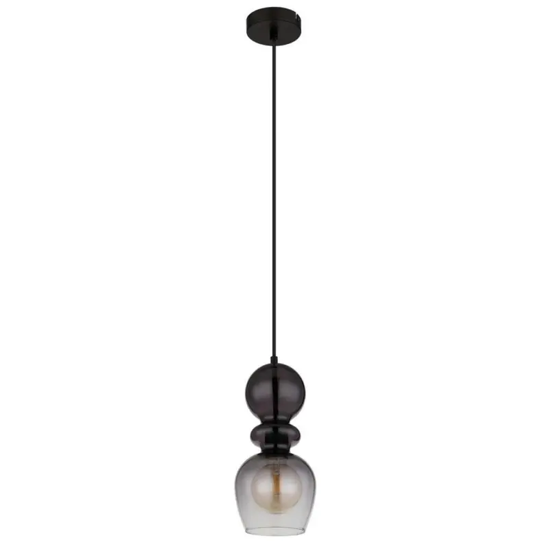 H&Auml;NGELEUCHTE Clarity Klar Schwarz D: 15 cm