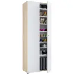 M&ouml;belix Schuhschrank Vandol Wei&szlig;/Eiche Dekor B: 71 cm