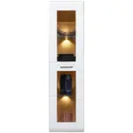 M&ouml;belix H&auml;ngevitrine Auris B: 40,3 cm Eiche Dekor/Wei&szlig;