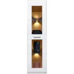 H&auml;ngevitrine Auris B: 40,3 cm Eiche Dekor/Wei&szlig;