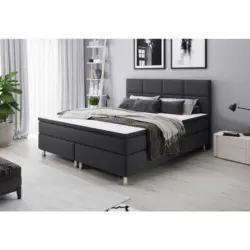 Boxspringbett mit Topper 180x200 Rotterdam F