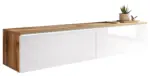 m&ouml;max Dornbirn - Ihr Trendm&ouml;belhaus in Dornbirn TV-Lowboard mit LED ca. 140x30 cm Wei&szlig;/Eiche