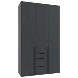 DREHT&Uuml;RENSCHRANK Graphitfarben B: 135 cm