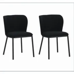 Stuhl-Set Bourges Schwarz B: 52 cm