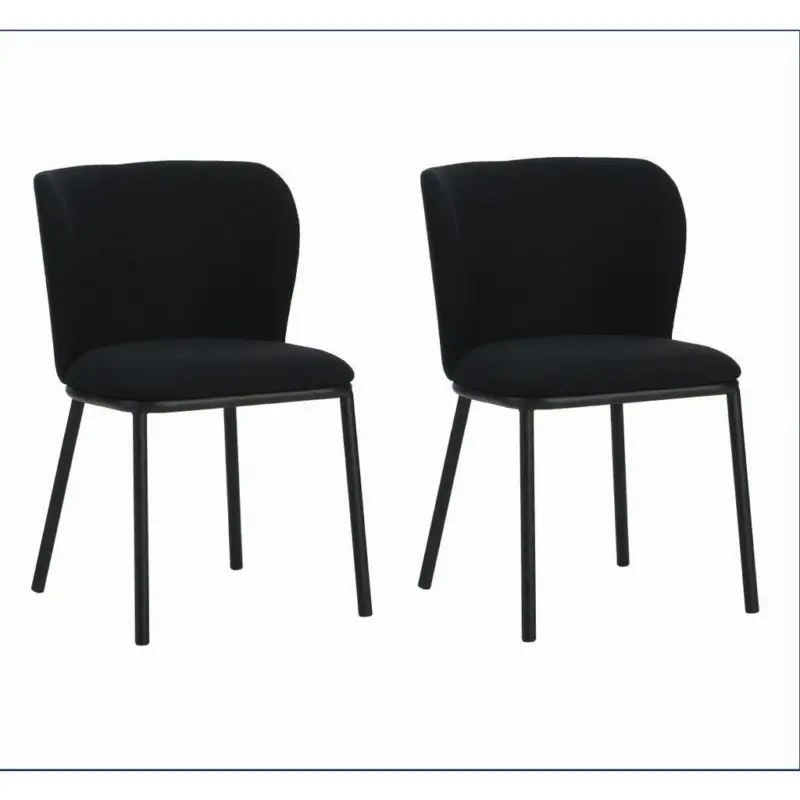 Stuhl-Set Bourges Schwarz B: 52 cm