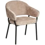 M&ouml;belix Armlehnstuhl Nova Mikrofaser beige
