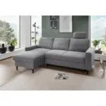 M&ouml;belix Eckschlafsofa Passione Dunkelgrau S: 147x234 cm