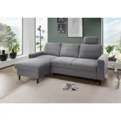 Eckschlafsofa Passione Dunkelgrau S: 147x234 cm