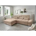 M&ouml;belix ECKSOFA Dalida Hellbraun S: 196x300 cm