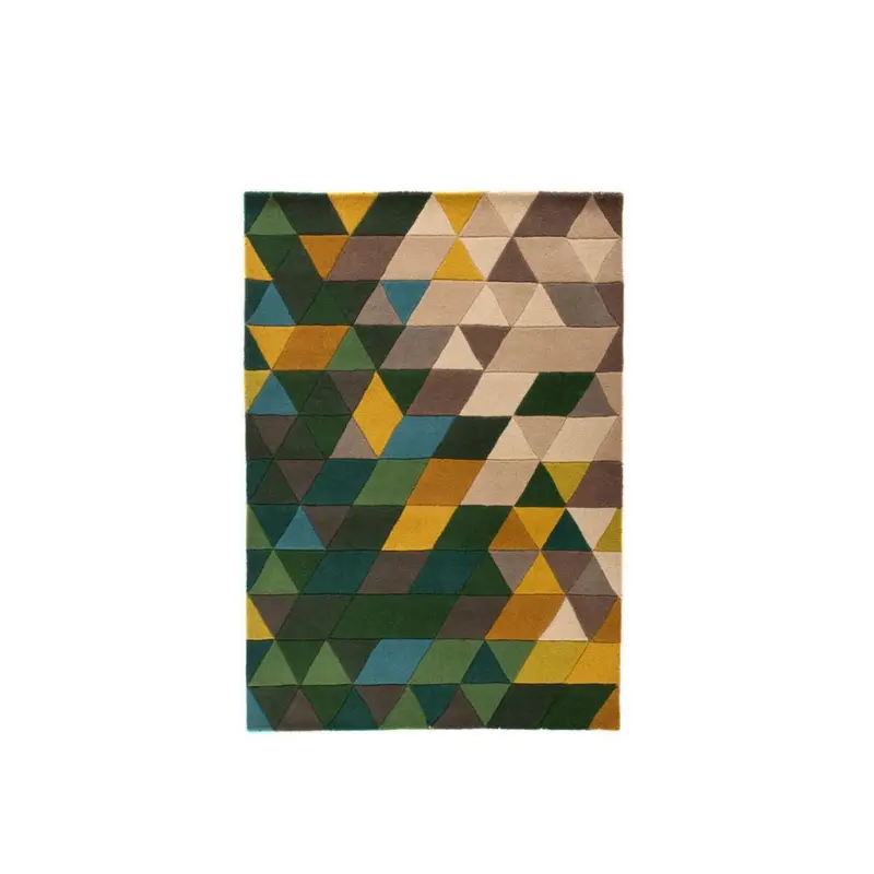 WOLLTEPPICH Wollteppich Gr&uuml;n/Multi B:170cm