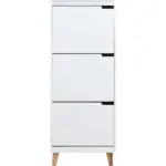 M&ouml;belix Schuhschrank mitra Wei&szlig; Dekor 3 Klappen B: 47 cm