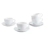M&ouml;belix Tassenset Bistrot Wei&szlig;, 180 ml