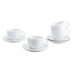 Tassenset Bistrot Wei&szlig;, 180 ml
