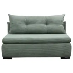 2-Sitzer-Sofa Yellow mit Schlaffunktion Gr&uuml;n Cord