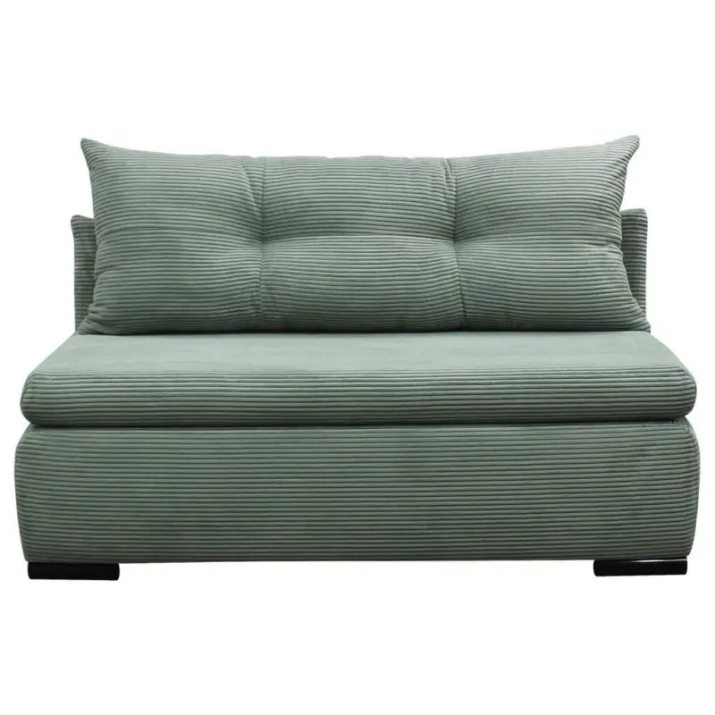 2-Sitzer-Sofa Yellow mit Schlaffunktion Gr&uuml;n Cord
