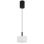 M&ouml;belix LED-H&auml;ngeleuchte Trenton Schwarz Wei&szlig; D: 20 cm