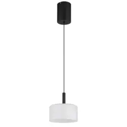 LED-H&auml;ngeleuchte Trenton Schwarz Wei&szlig; D: 20 cm