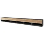 M&ouml;belix Lowboard A300 Anthrazit- Kastanienfarben B: 300 cm