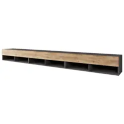 Lowboard A300 Anthrazit- Kastanienfarben B: 300 cm
