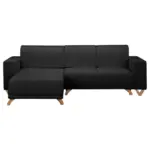 M&ouml;belix ECKSOFA Bella Schwarz S: 257x174 cm
