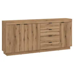 Sideboard Delamar Eichefarben Dekor B: 185,9 cm