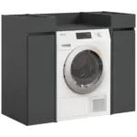 M&ouml;belix WASCHMASCHINENSCHRANK Free Anthrazit B: 124cm