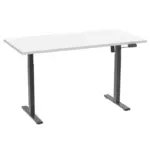 M&ouml;belix Schreibtisch E-Lona Wei&szlig;/Schwarz B: 50 cm