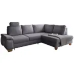 M&ouml;belix Eckschlafsofa Positano Dunkelgrau S: 261x206 cm