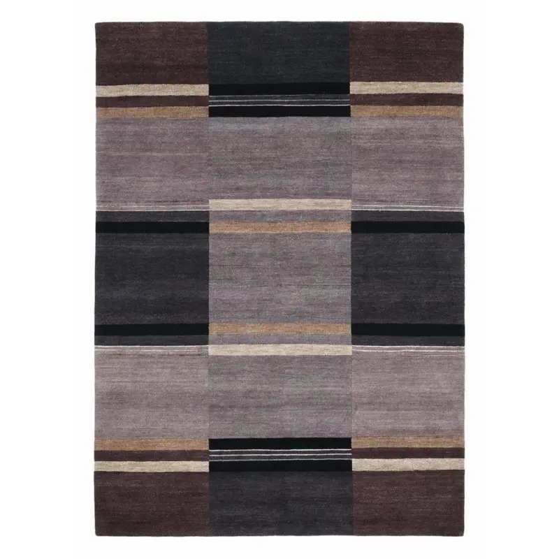 Orientalischer Webteppich Dunkelgrau Silik 70x140 cm